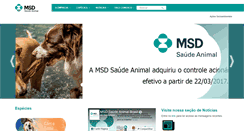 Desktop Screenshot of msd-saude-animal.com.br