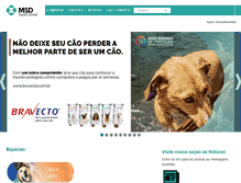 Tablet Screenshot of msd-saude-animal.com.br